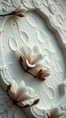 Magnolia Stucco Relief