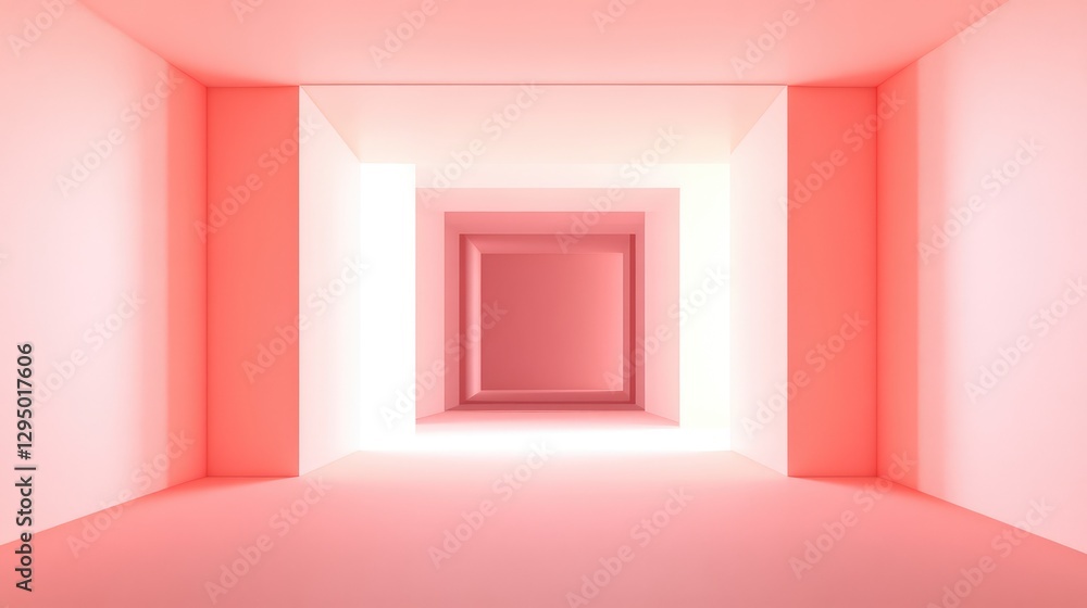 Poster a light, soft pink background with smooth gradients, creating a serene and clean environment with ro