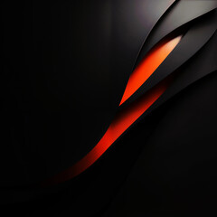 Mysterious Flowing Shapes with Warm Orange Highlights , created with generative AI technology	
