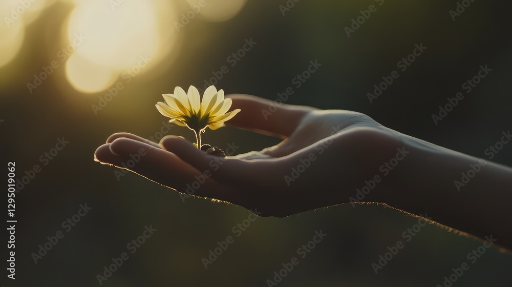 Poster a small pet mouse holding a sunflower seed with a softly blurred background and open space for text 