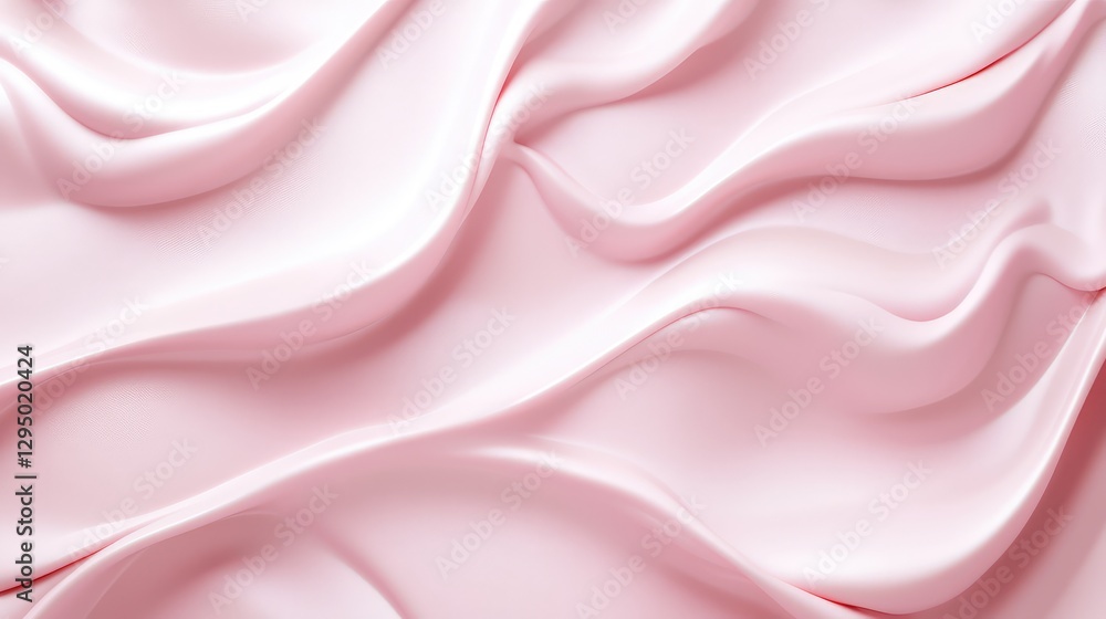 Poster light pink background with smooth, fluid texture and ample space for graphic design or textual overl