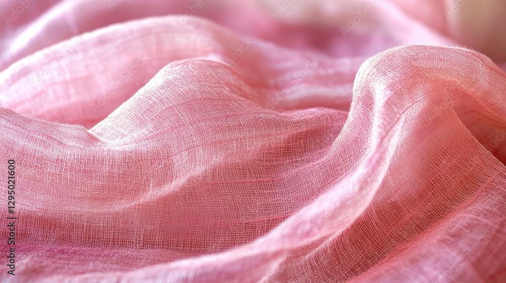 Poster soft pink texture with a fabric-like feel, creating a cozy atmosphere with ample space for text or c