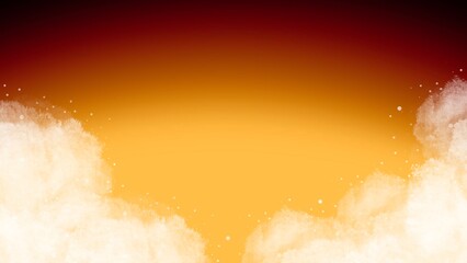 twilight and the clouds in the sky