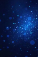 Obraz premium Scattered blue dots on a dark background, cosmic feel, dots, blue