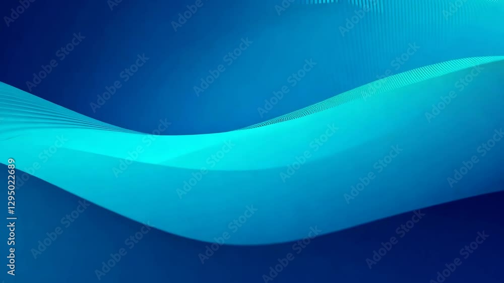Poster abstract blue wave background design with vibrant gradient texture