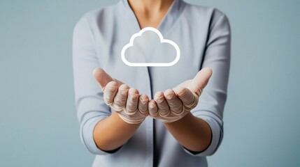 Cloud computing concept business environment digital technology professional viewpoint