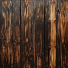 Rustic burnt wooden plank texture with natural patterns and warm tones