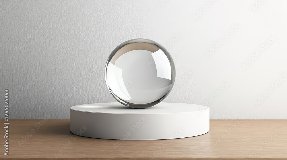 Aufkleber white table with a mirror and a photo frame placed on the surface in a well-lit indoor setting