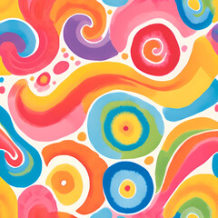 Naklejka premium colourful tie dye of summer pattern