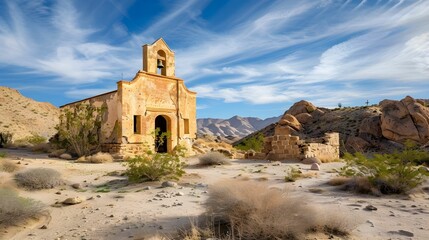 Misi&oacute;n abandonada en el desierto