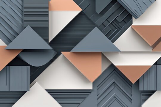 Elegant Geometric Background Collection in Harmonious Color Palettes