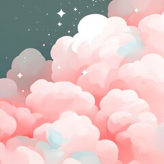 clouds background, generation AI 