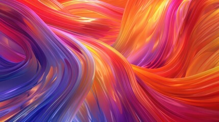 Vibrant Swirls of Colorful Abstract Art