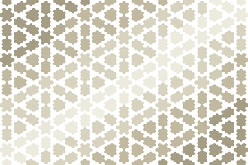 Abstract hexagon mosaic design in pastel tones with midnight soft brown and beige hues. Geometric pattern concept