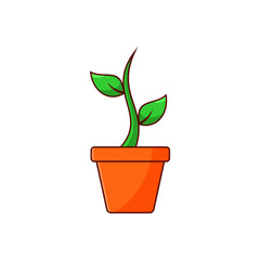 Illustration of a growing plant design