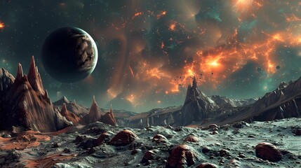 Vista desde planeta alienígena