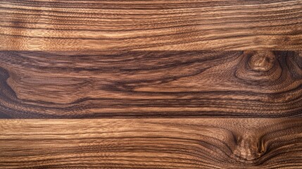 Fototapeta premium Sleek Dark Walnut Wooden Background with Glossy Finish Details