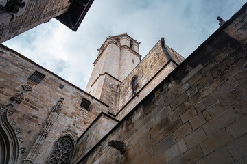 Paisaje urbano de la ciudad de Barcelona, Cataluña, España, Europa.