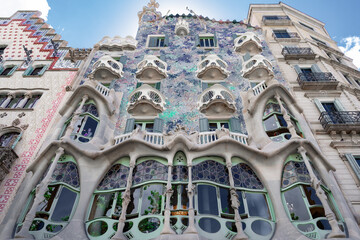Paisaje urbano de la ciudad de Barcelona, Cataluña, España, Europa.