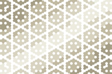 Geometric hexagonal pattern in soft brown and beige with an abstract hexagon mosaic design. Modern tile concept