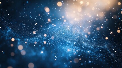 Obraz premium Microscopic gas particles create a captivating display of suspended beauty in the air. Generative AI