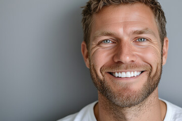 Fototapeta premium portrait of smiling man