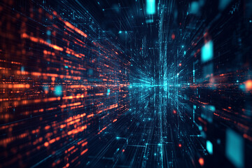 Obraz premium Digital background perfect for tech processes and neural networks