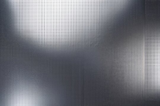 Shining Silver Minimalist Design with Perforated Titanium Sheet - Elegant Backdrop for Sleek Flyers and Contemporary Visuals