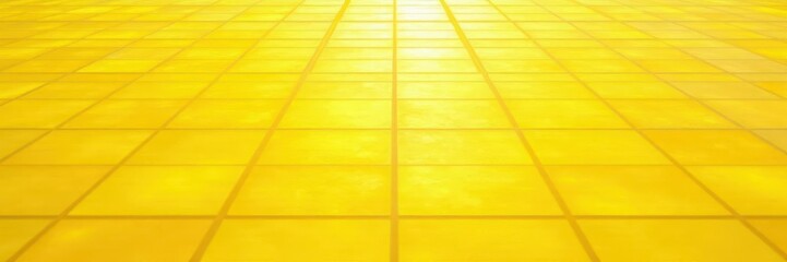 Sunlit yellow square tiles, seamless pattern  Clean lines, subtle shadow texture ,  design,  geometric