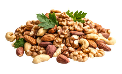 Crunchy Mixed Nuts Pile PNG
