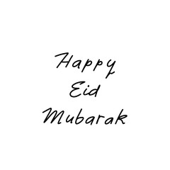 happy eid mubarak lettering