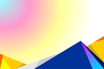 Fototapeta premium Yellow and blue polygonal abstract background