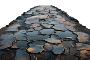 Drought and Dry Land Texture Isolated