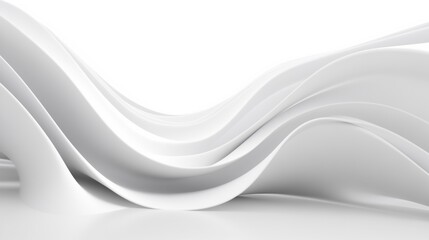 Obraz premium Abstract curved dynamic white background
