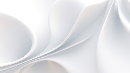 Abstract curved dynamic white background