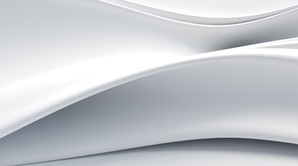 Fototapeta premium Abstract curved dynamic white background
