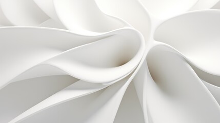 Fototapeta premium Abstract curved dynamic white background