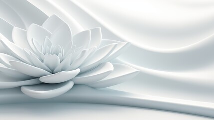 Abstract curved dynamic white background