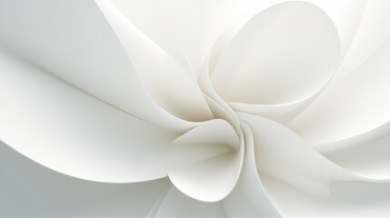 Abstract curved dynamic white background