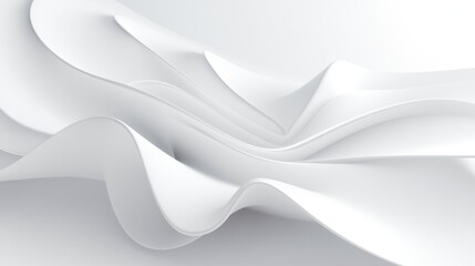 Obraz premium Abstract curved dynamic white background