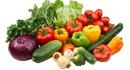 Fresh Organic Vegetables Assortment PNG
