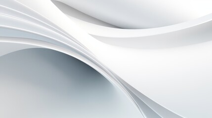 Abstract curved dynamic white background