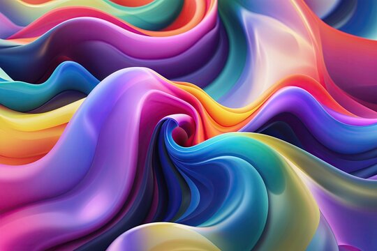 Dynamic Fluid Graphics Featuring Vibrant Gradient Designs and Eye-Catching Patterns