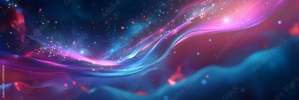 Aufkleber abstract futuristic background with data transfer and cyberspace concept -