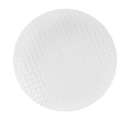 Edible rice paper isolated on white, top view