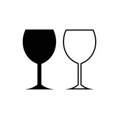 Party drink glass icon isolated on white background