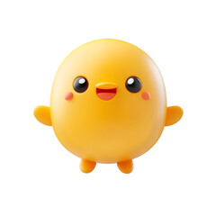 A cute icon in a cartoon style 3D render on a white background