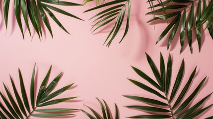 Dive into a Summer Flat - Lay on a Soft Pink Canvas