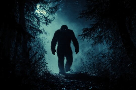 Bigfoot in the Dark Forest: A Night Encounter