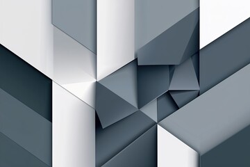 Elegant Soft White and Slate Gray Geometric Vector Background Design for Technology Art